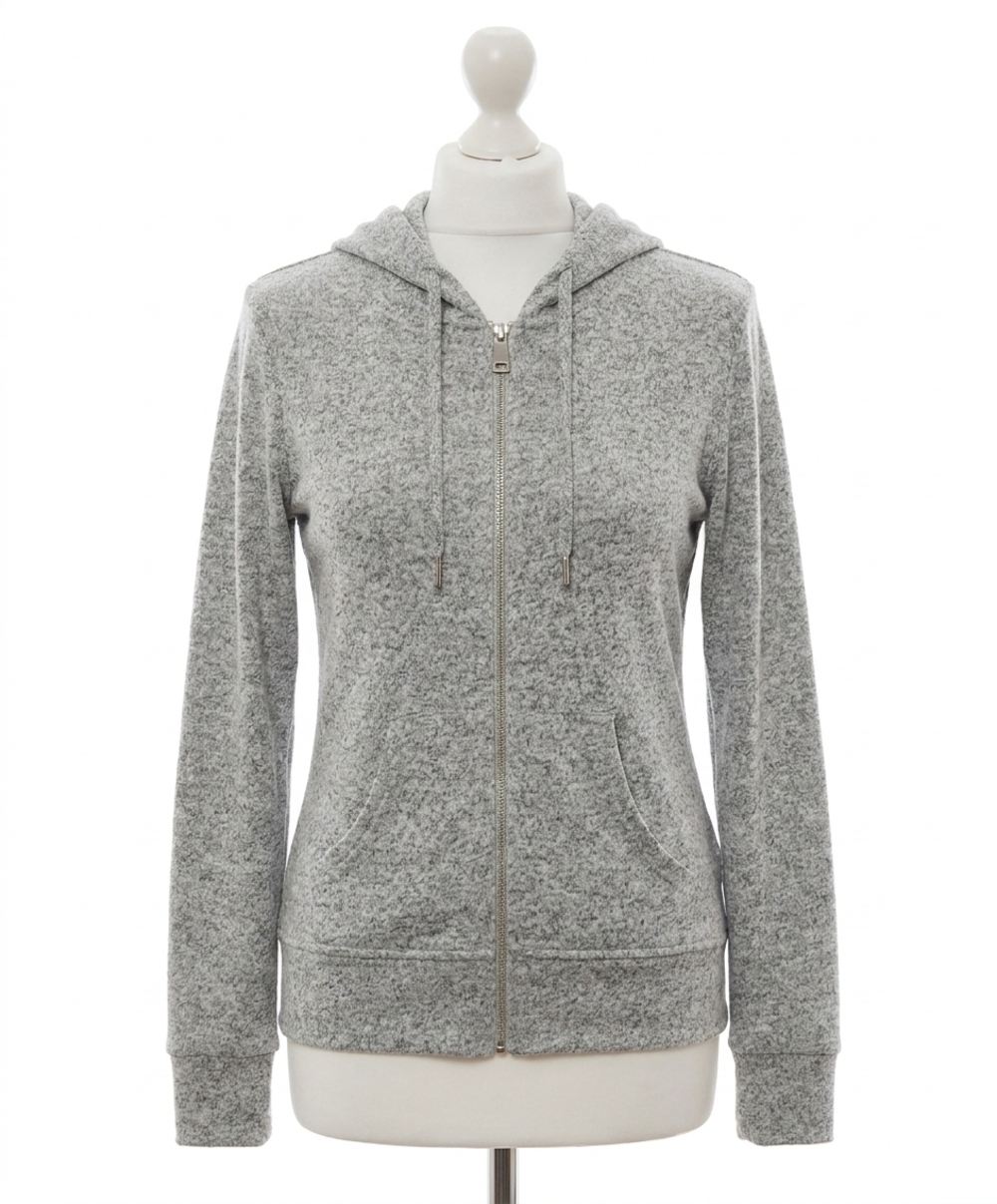 NEW FRENCH KYSS zip up hoodie in tin